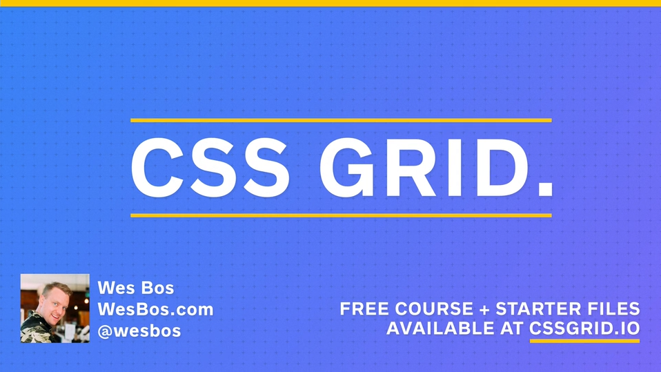 WesBos&rsquo; CSS Grid Course